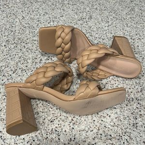 Syktkmx Braided Block Heel
